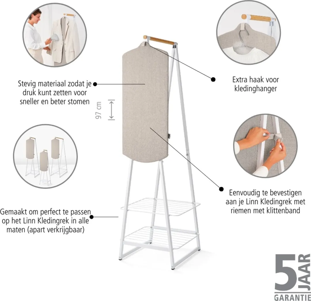 Brabantia Refresh & Steam Kledingstoombord - Grey