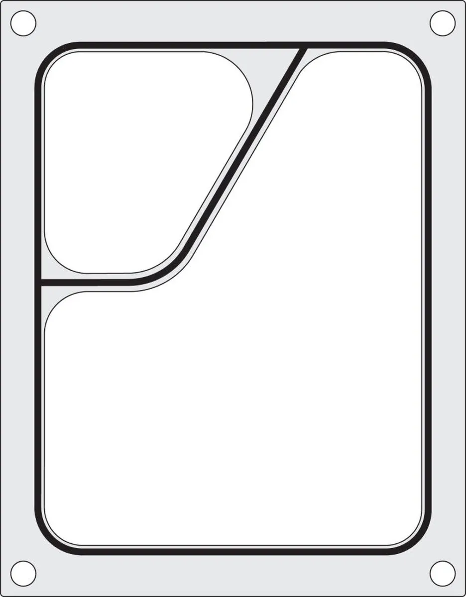 HENDI Tweedelige Traysealer Container 227x178mm - Rvs