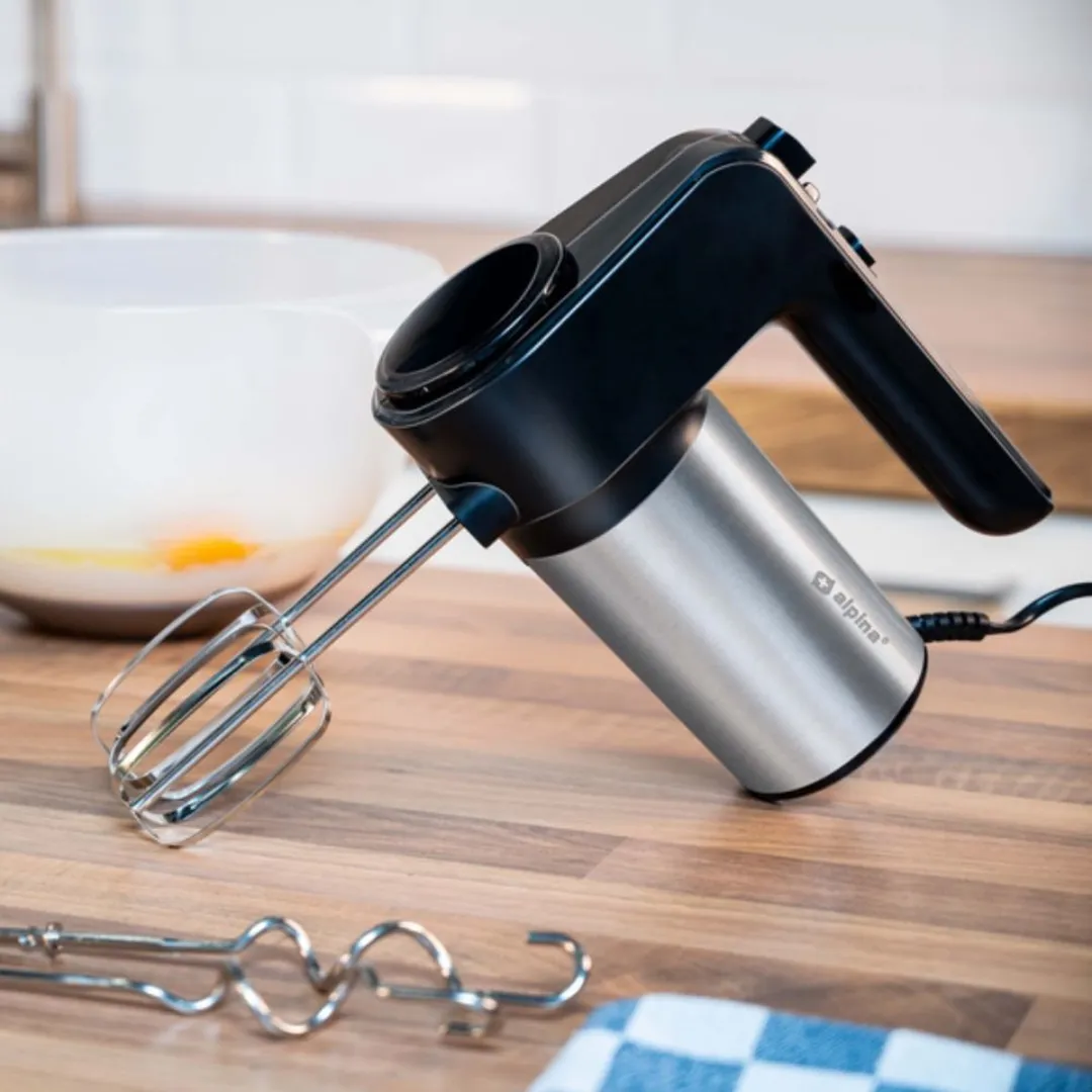 Alpina Elektrische Handmixer 400W - 6 Snelheden - Zwart - afbeelding 6 van 6