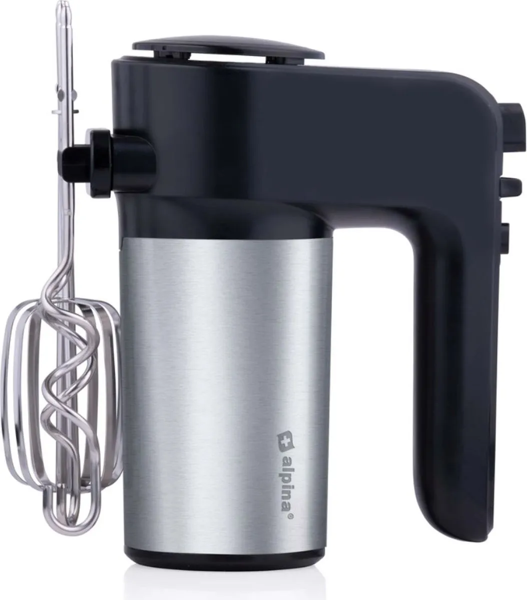 Alpina Elektrische Handmixer 400W - 6 Snelheden - Zwart