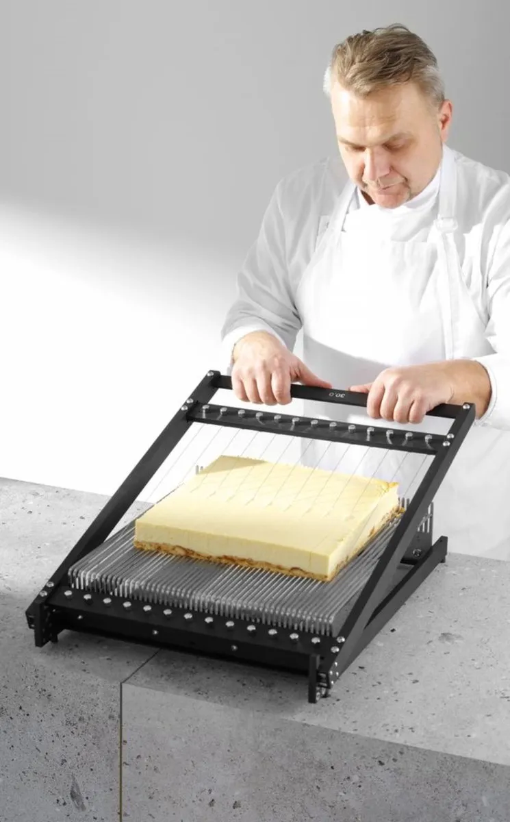 HENDI Patisserie Gitaarsnijder 195789 - 3 Snelheden - Zwart Aluminium