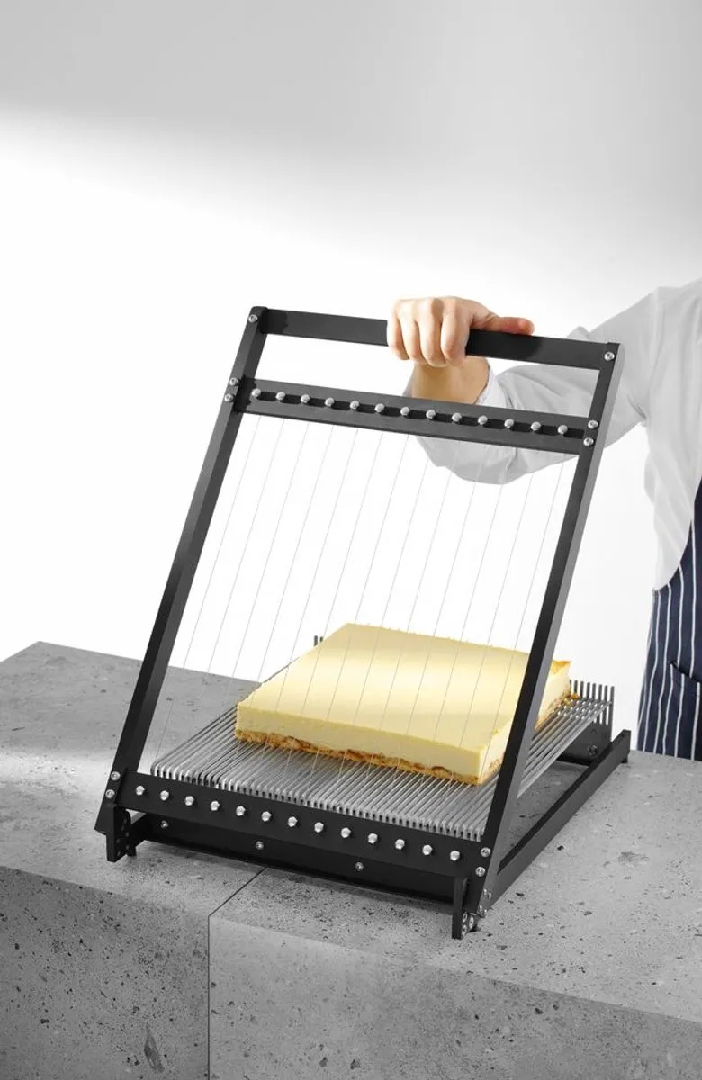 HENDI Patisserie Gitaarsnijder 195789 - 3 Snelheden - Zwart Aluminium