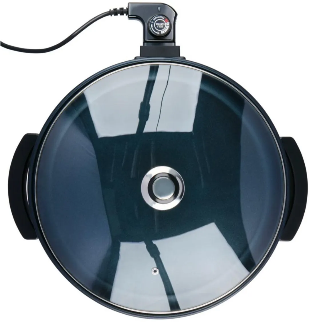 Alpina Hapjespan 1500W Ø40cm - Antiaanbaklaag - Zwart