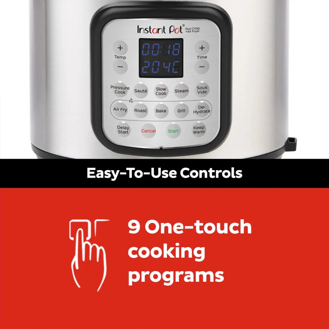 Instant Pot Duo Crisp 7,6L Multicooker + Airfryer - 1500W