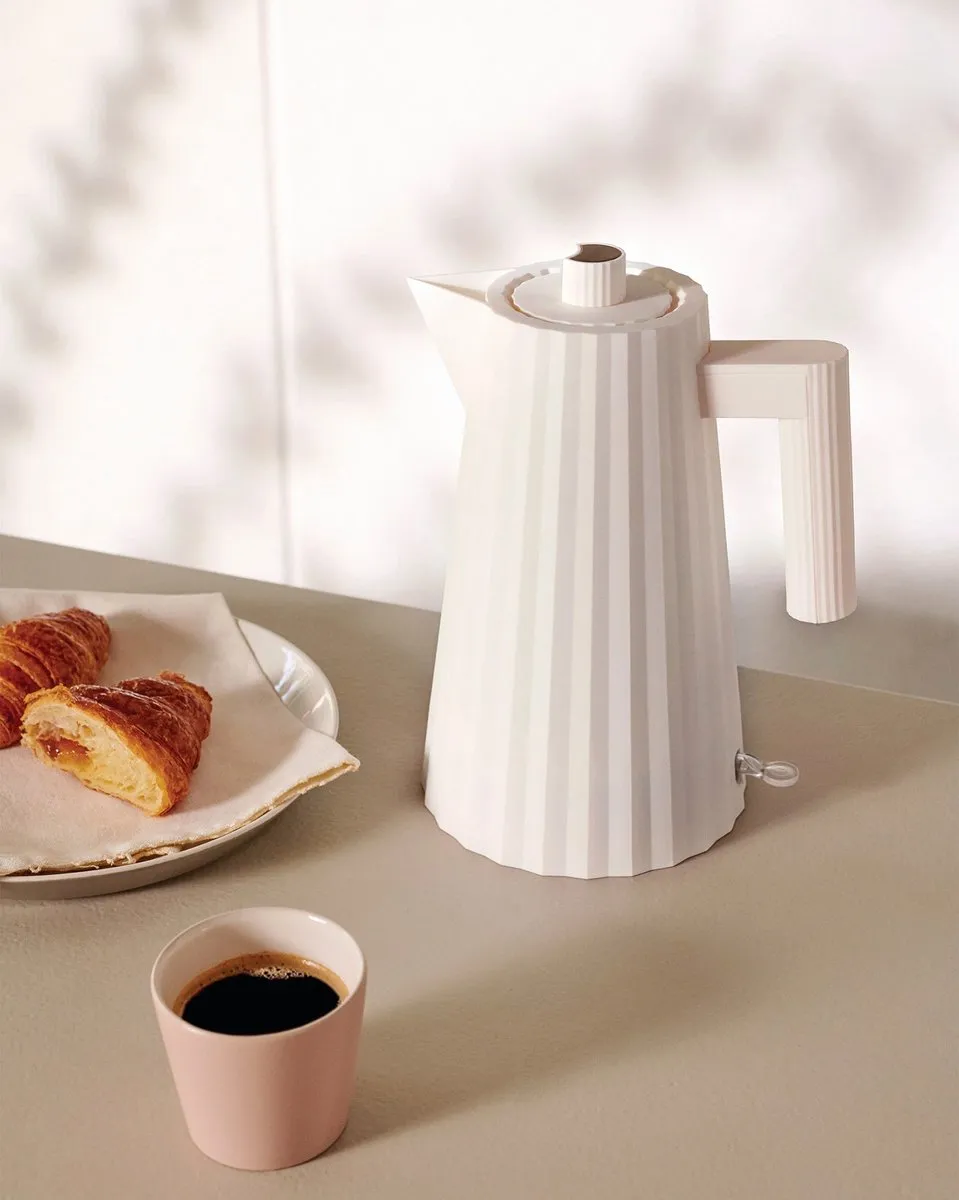 Alessi Plissé Waterkoker 1L - Wit