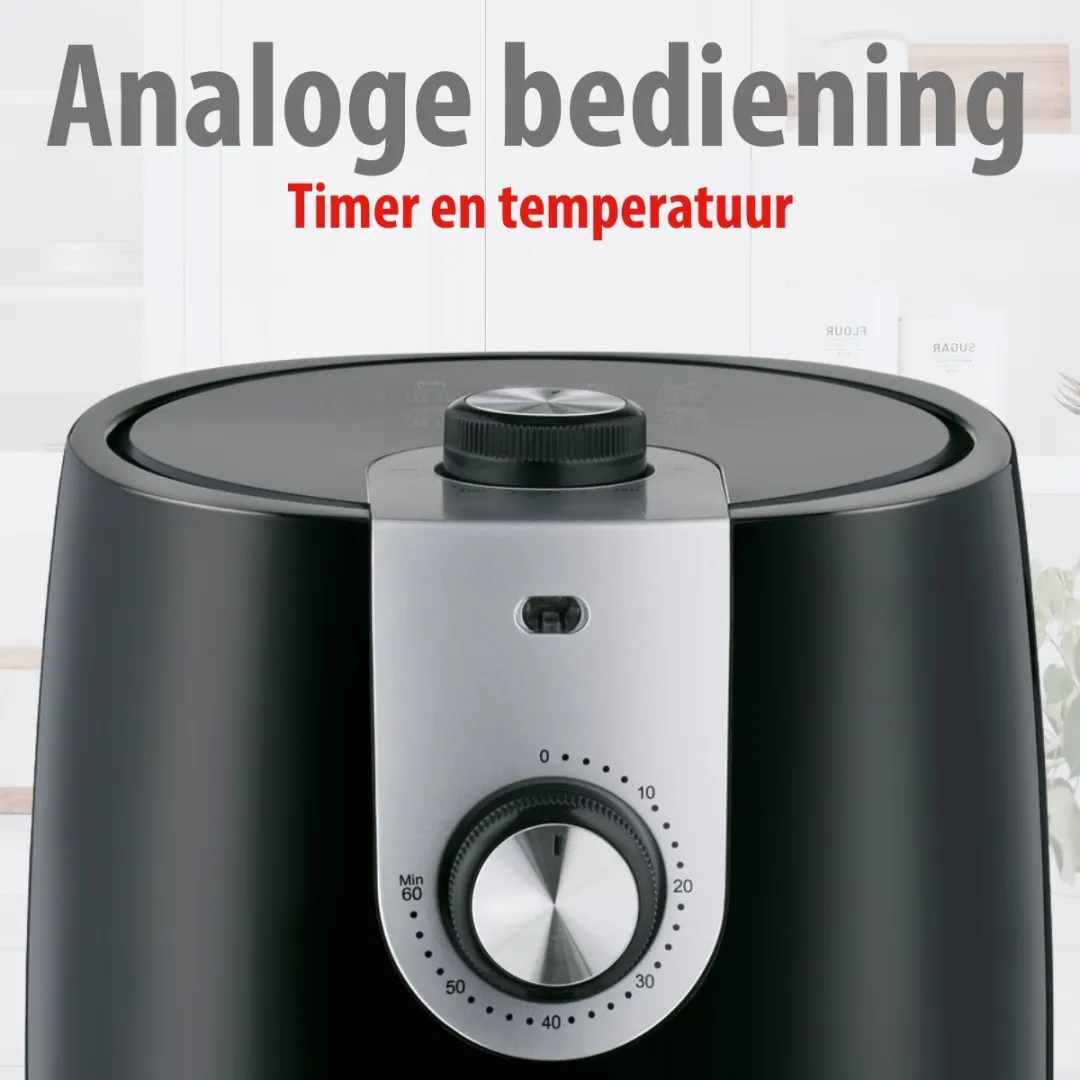 Alpina Airfryer 2L - 900W - Zwart