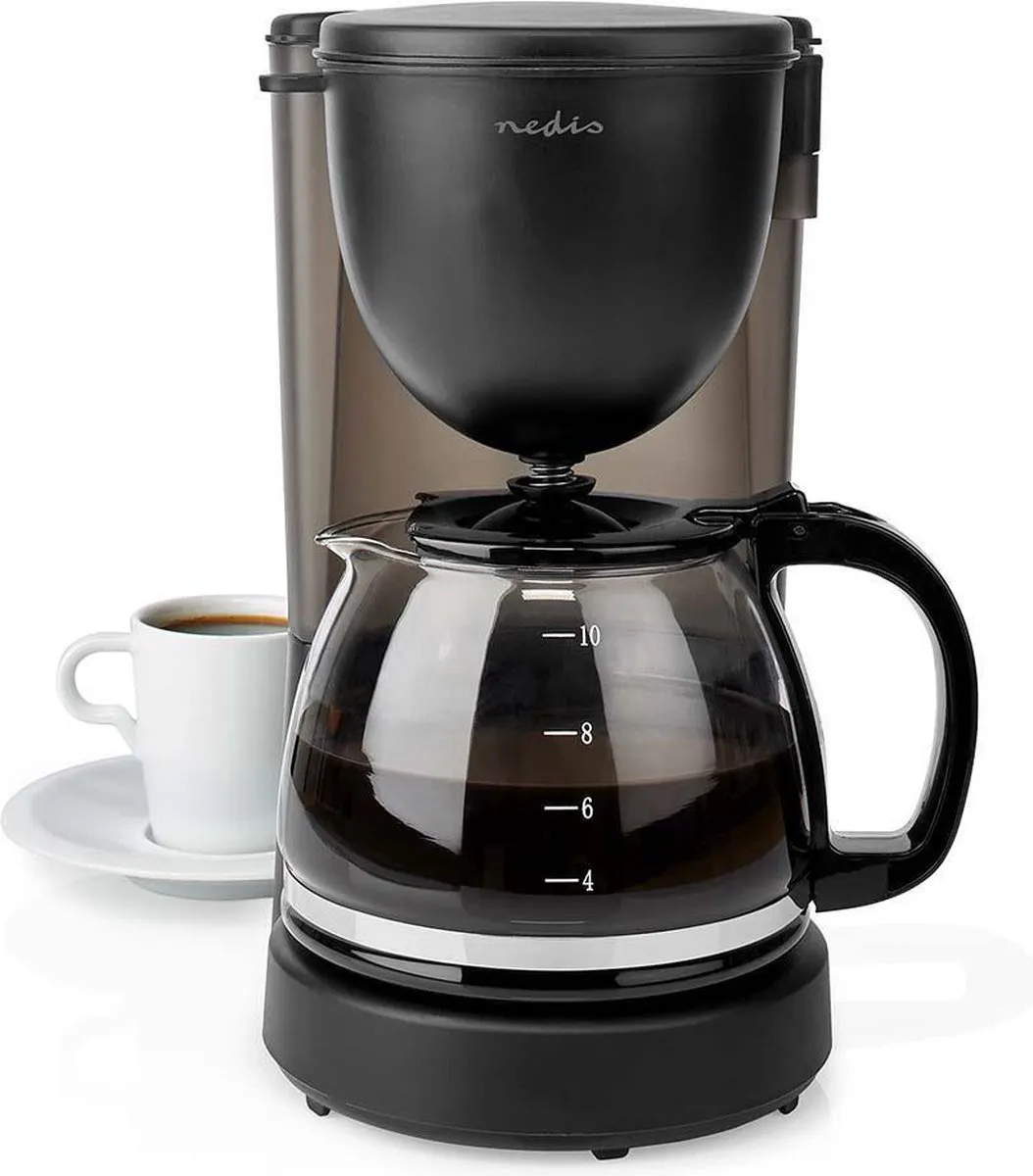 Nedis Koffiezetapparaat KACM150EBK - 10 Kopjes - 1,25L - Zwart
