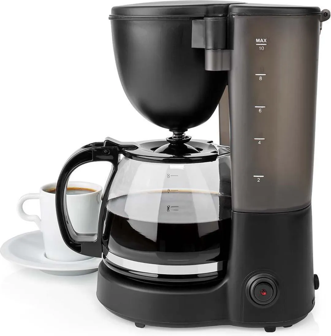 Nedis Koffiezetapparaat KACM150EBK - 10 Kopjes - 1,25L - Zwart