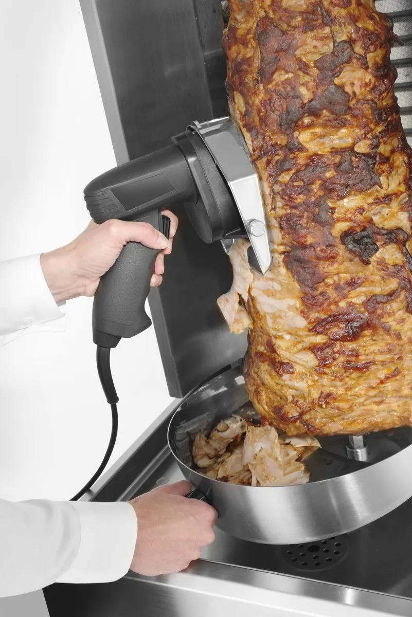 HENDI Elektrisch Kebabmes 267240 - 80W - Blauw