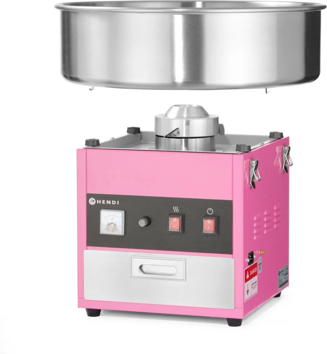 HENDI Suikerspinmachine 282731 - 1200W - Roze