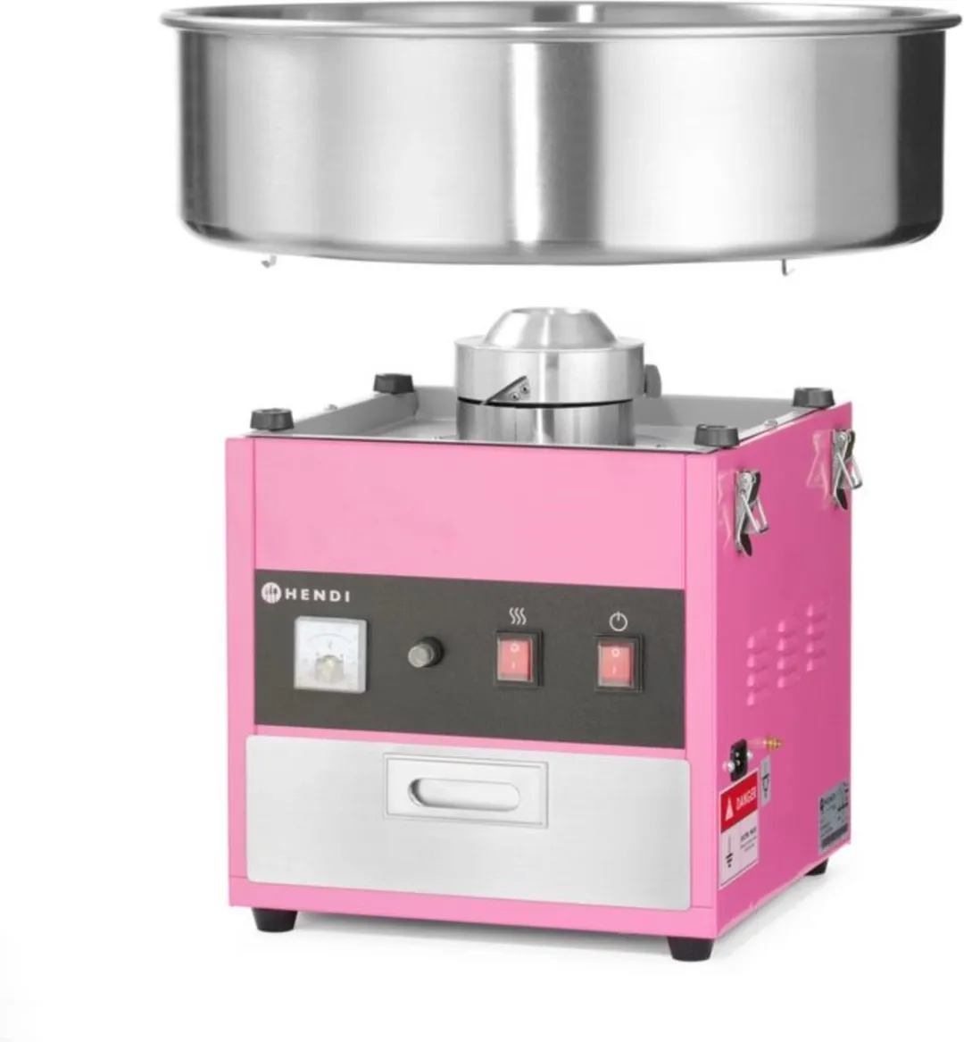 HENDI Suikerspinmachine 282731 - 1200W - Roze - afbeelding 6 van 6