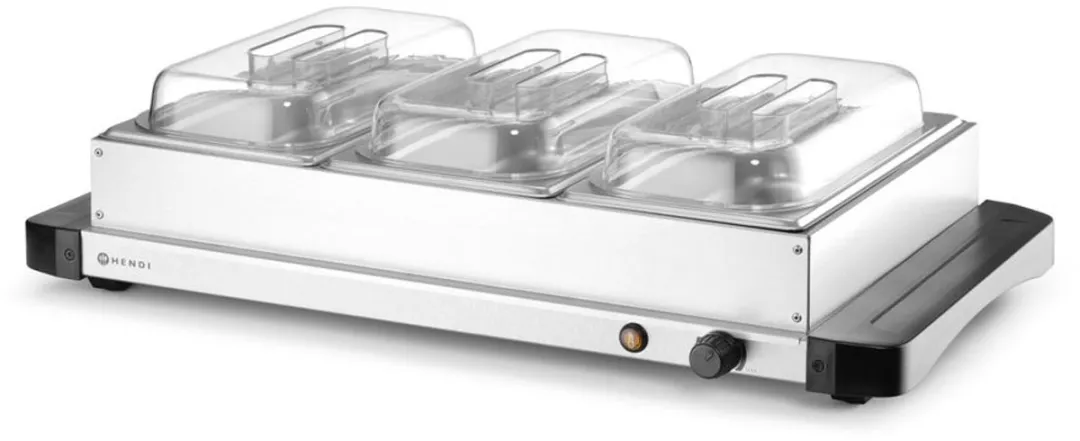 HENDI Voedselverwarmer 201749 - 3 GN-bakken 400W