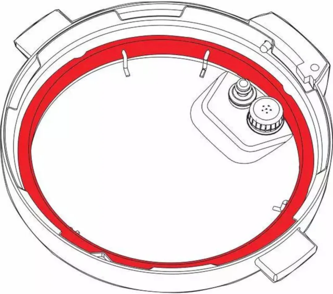 Instant Pot Afdichtring 9,4L - 3 Stuks - Rood/Blauw/Wit