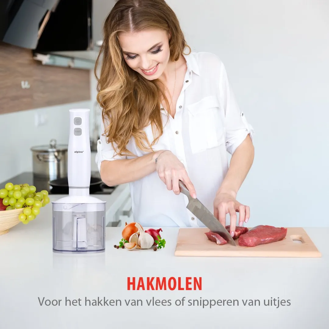 Alpina Staafmixer Set 400W - Wit