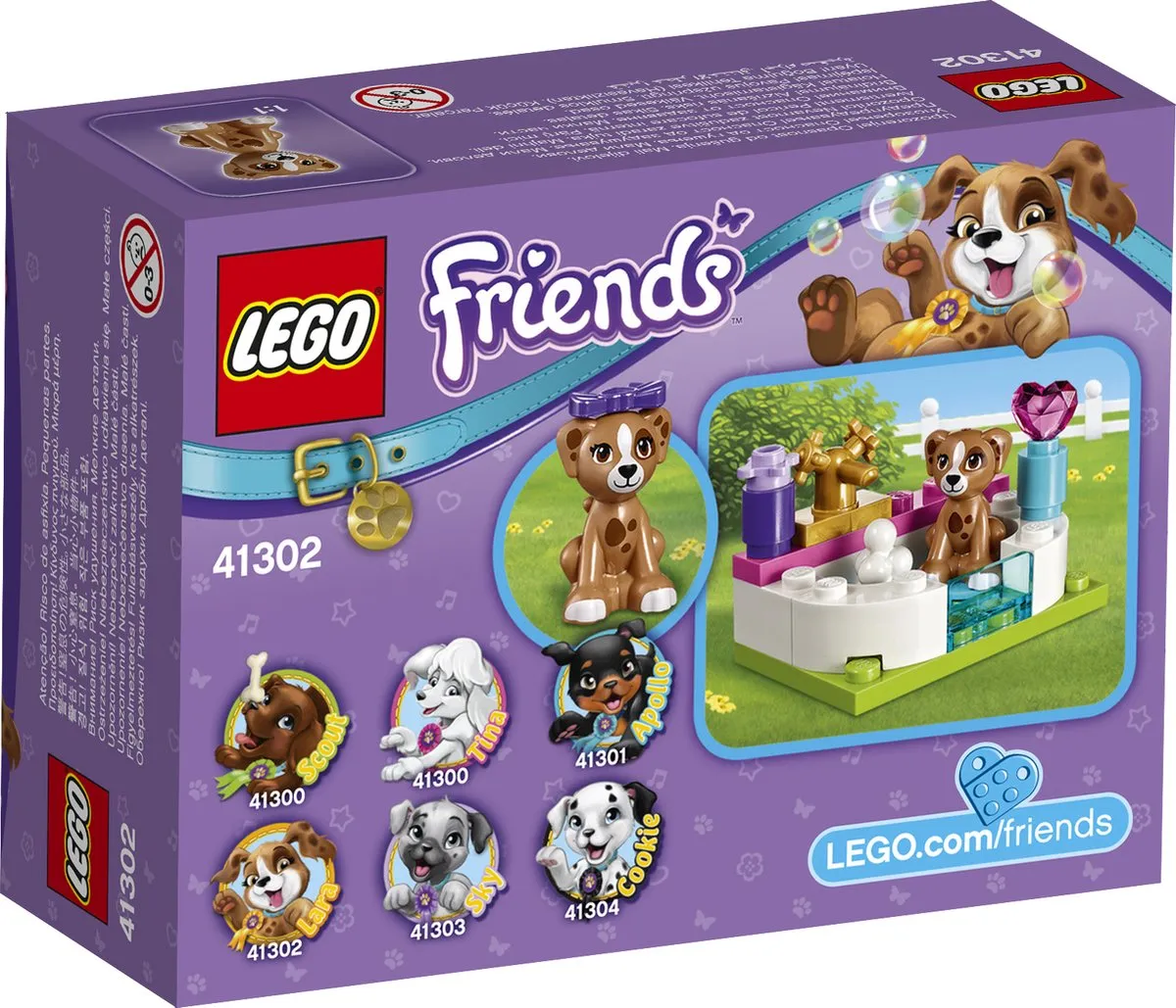 LEGO Friends Puppy Verzorgplek 41302 - Paars