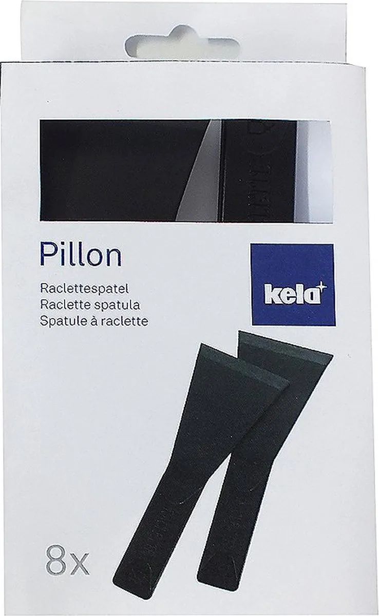 Kela Raclette Spatels Set 8 Stuks - Zwart