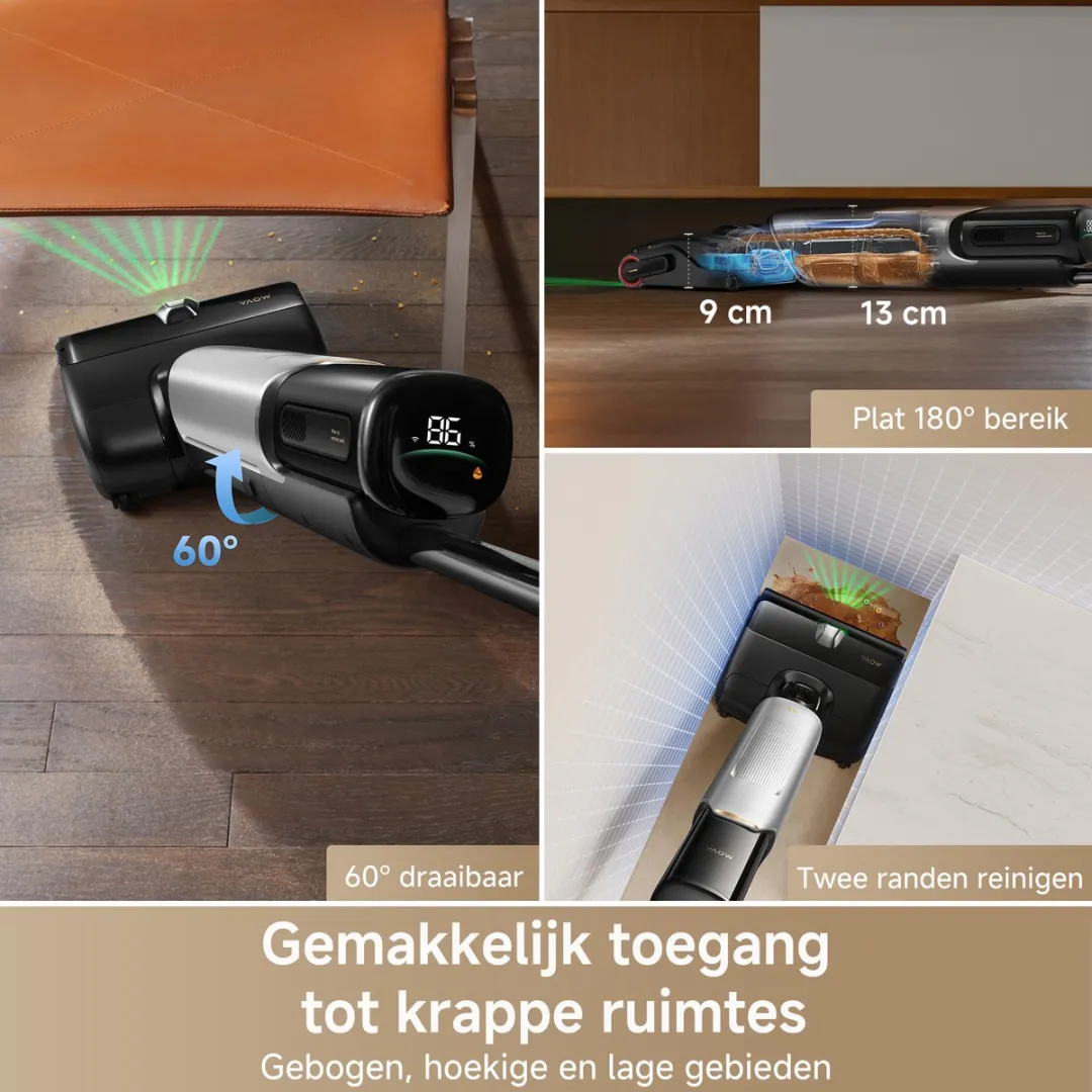 Mova X4 Pro Draadloze Stofzuiger - 20.000 Pa - Grijs - afbeelding 6 van 6