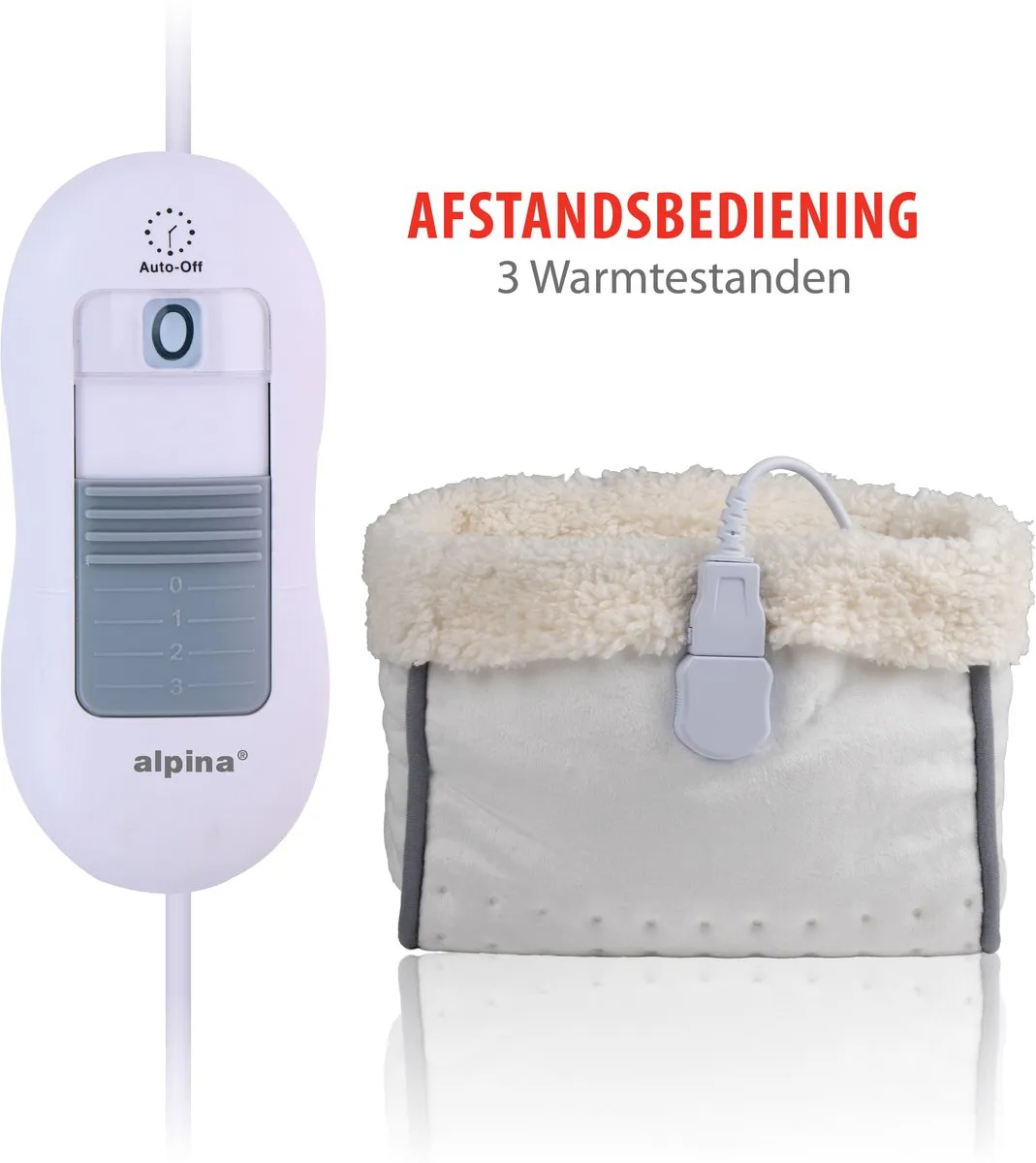 Alpina E17462 Elektrische Voetenwarmer - 3 Standen - Wit - afbeelding 6 van 6