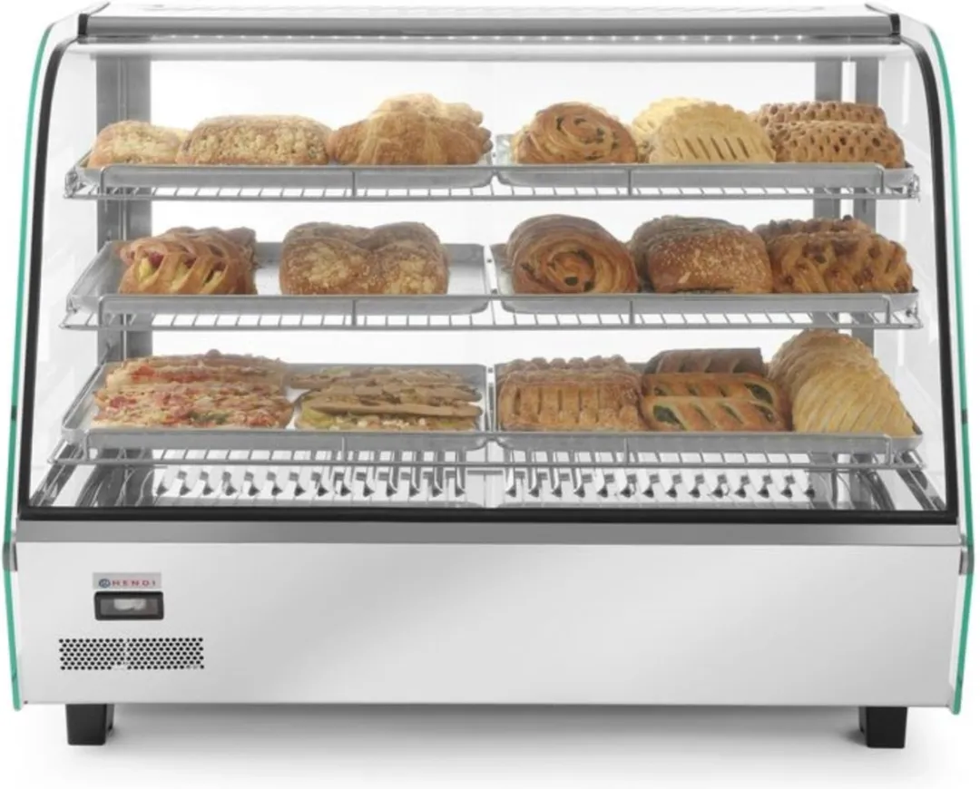 Hendi Warmhoudvitrine 160L - 1500W - 885x570x680mm - RVS