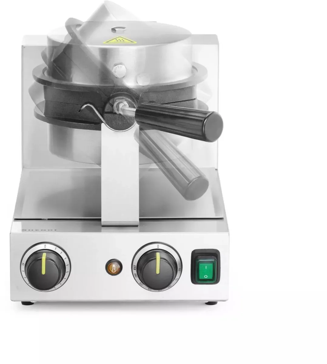 HENDI Draaibare Wafelmaker Bubbelwafels 1500W - RVS