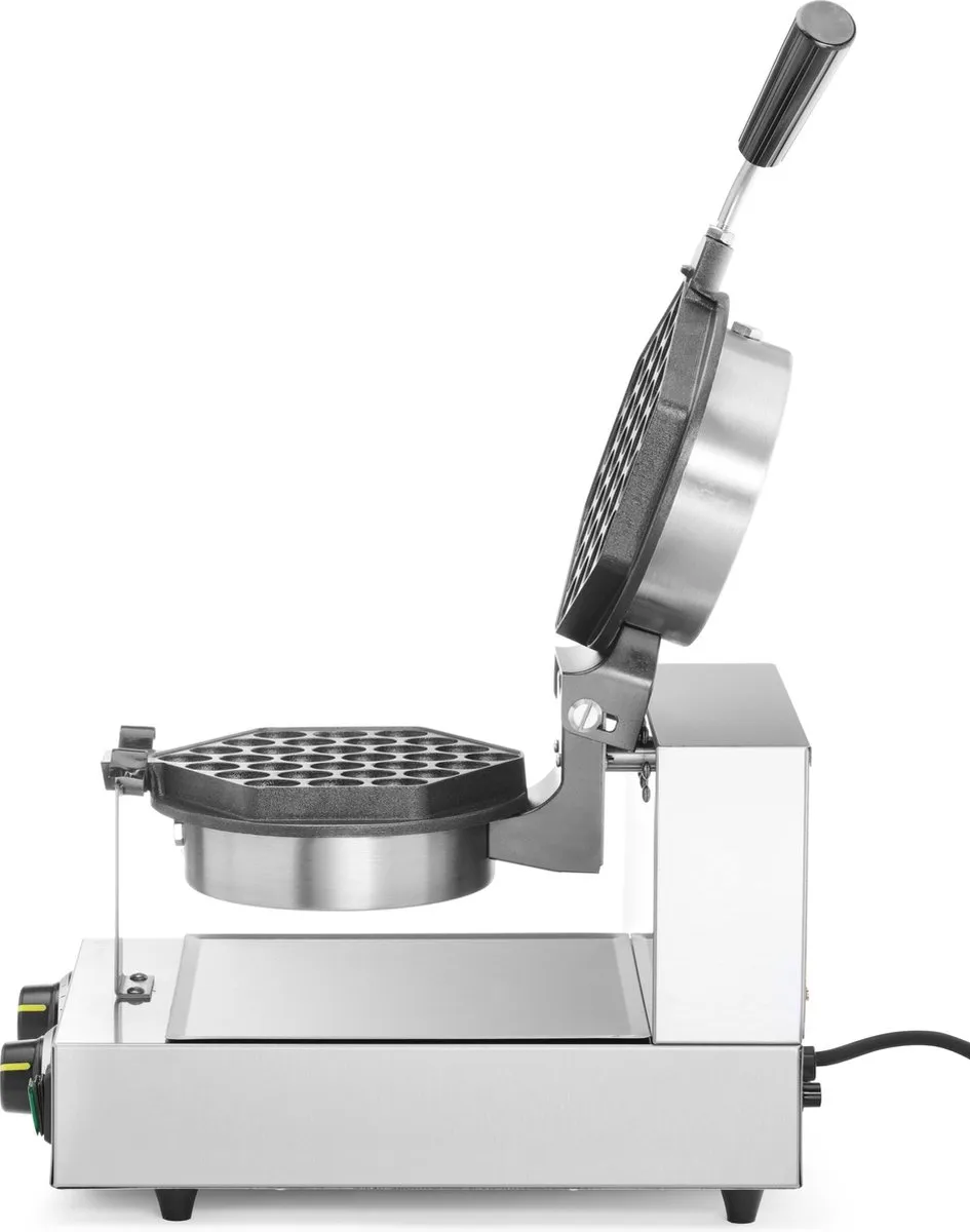 HENDI Draaibare Wafelmaker Bubbelwafels 1500W - RVS