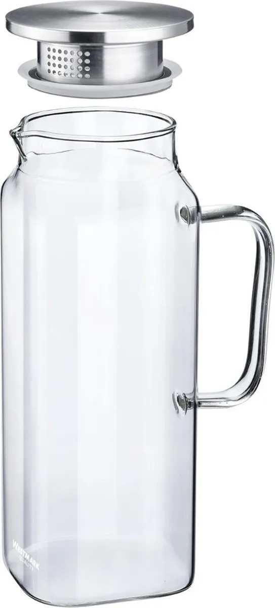 Westmark Puro Karaf 1.8L - RVS/Transparant - 2 Gietvarianten