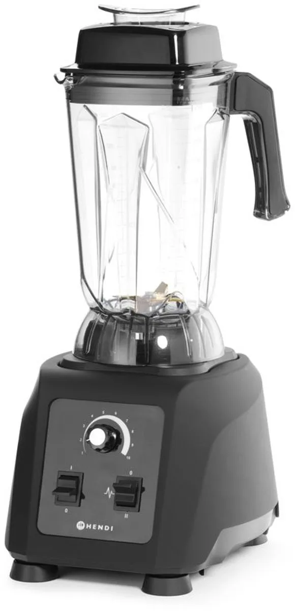Hendi Professionele Blender 1500W 2,5L - 10 Snelheden - Zwart