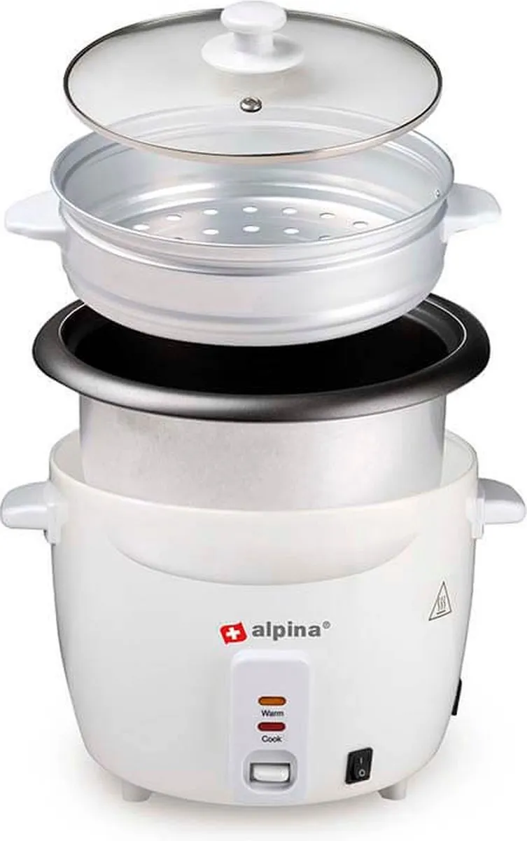 Alpina Rijstkoker BSJ18-ZPDA 1,8L - 700W - Wit