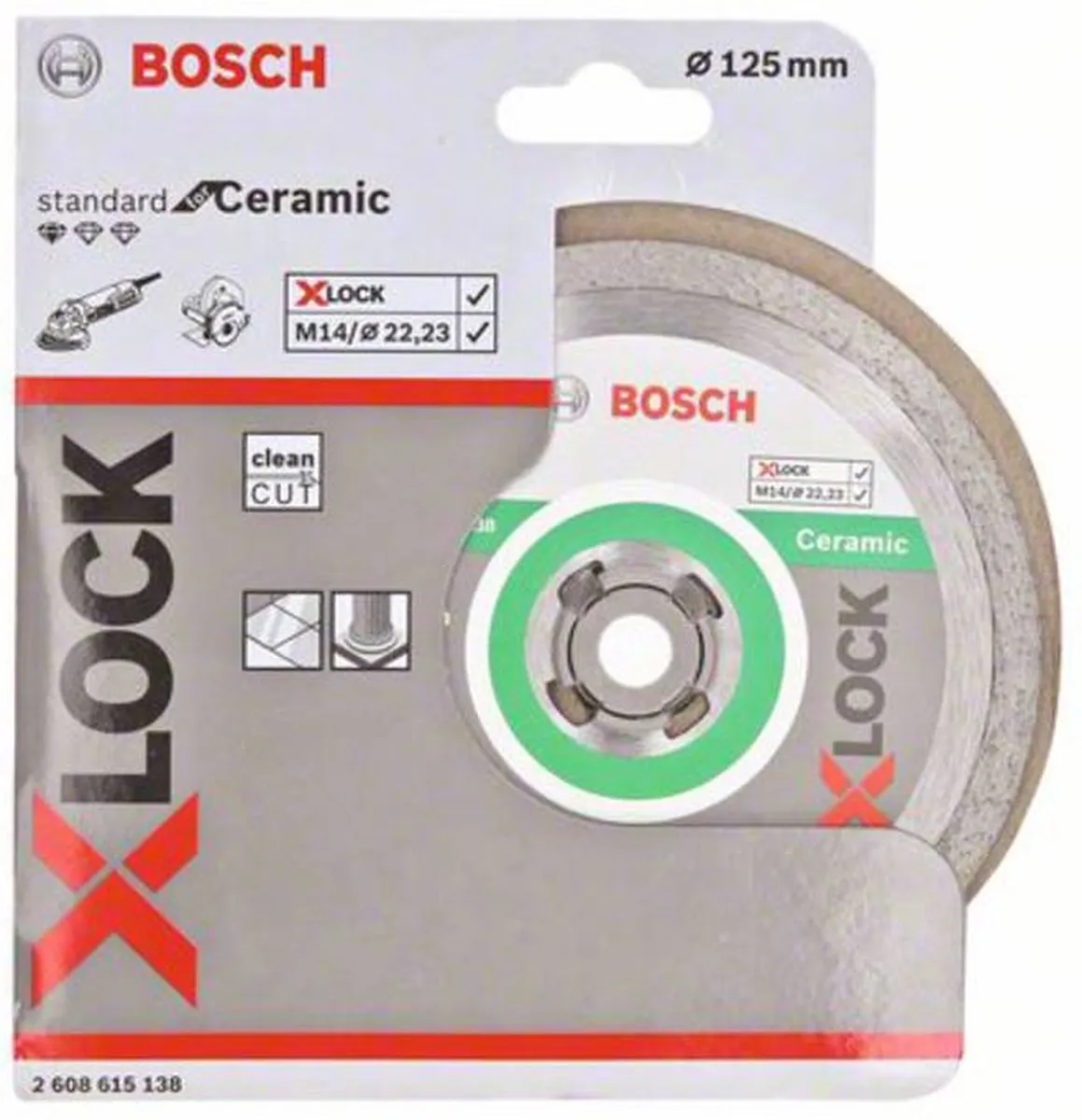 Bosch X-LOCK Diamantdoorslijpschijf 125mm - Keramiek/Steen - 2608615138 - afbeelding 6 van 6