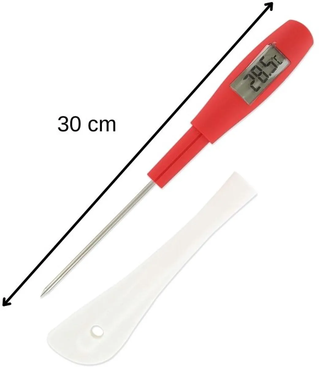Fackelmann 473650 Spatel Thermometer - Rood/Wit