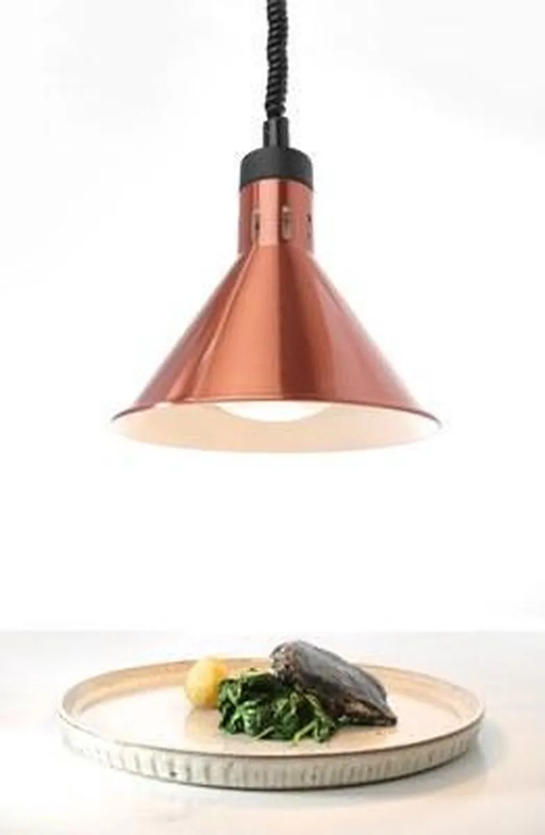 HENDI Verstelbare Warmlamp 250W - Koper