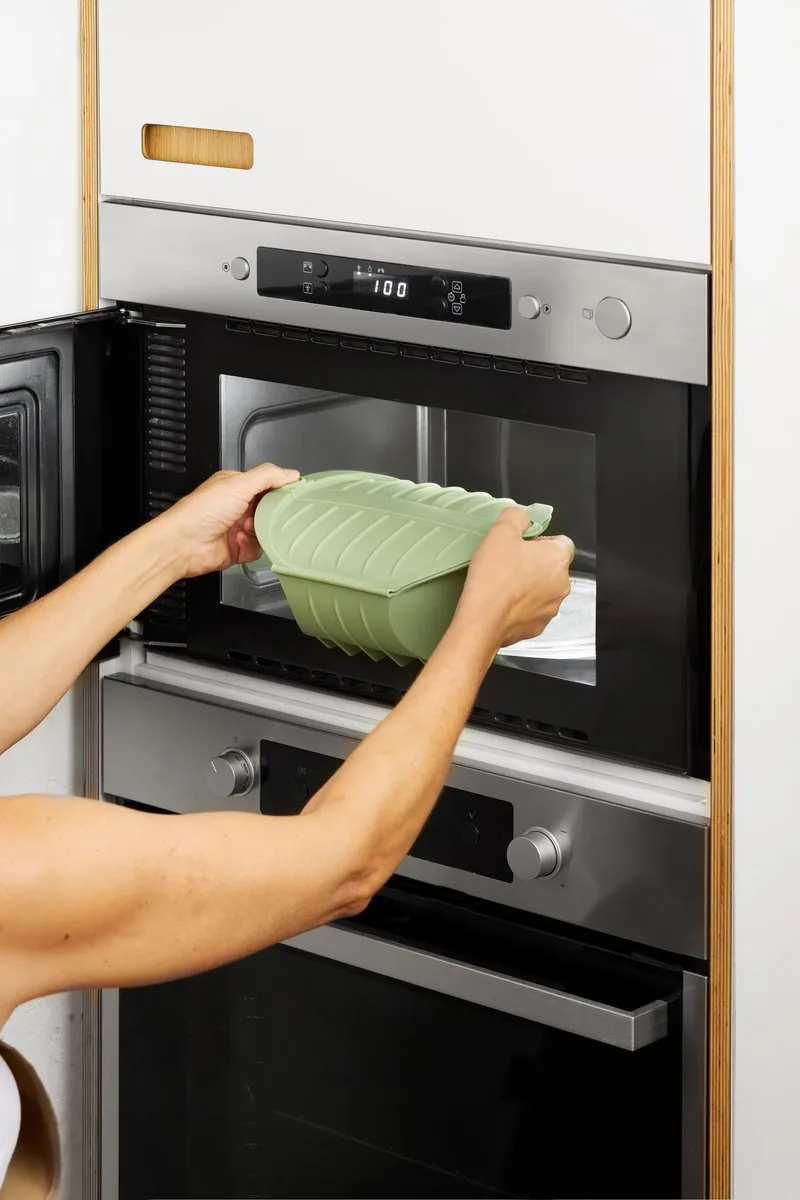 Lékué Stoomkoker - Hoog - geschikt voor 4 personen - Green