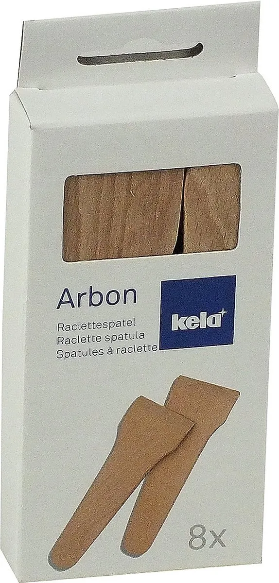 Kela Arbon Raclette Spatels - 8 Stuks - Beukenhout
