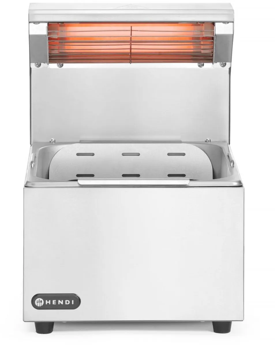 HENDI Frietverwarmer Infrarood 400W GN 1/2 - RVS