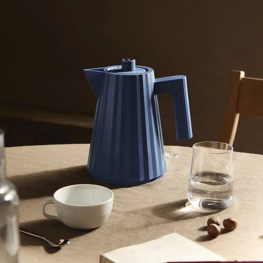 Alessi Plissé Waterkoker MDL06 - 1L - Blauw