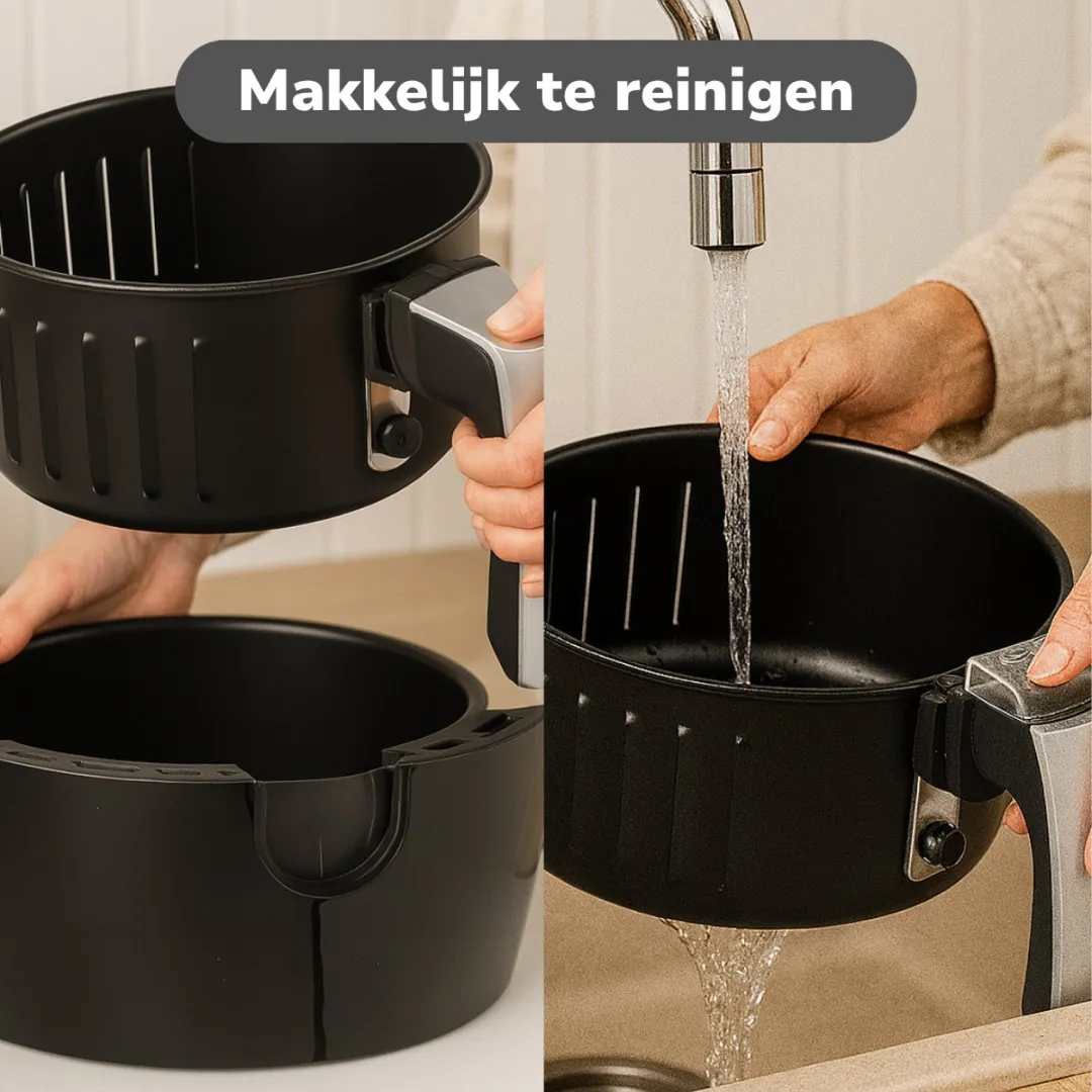 Alpina Airfryer 2.4L - 1500W - Zwart