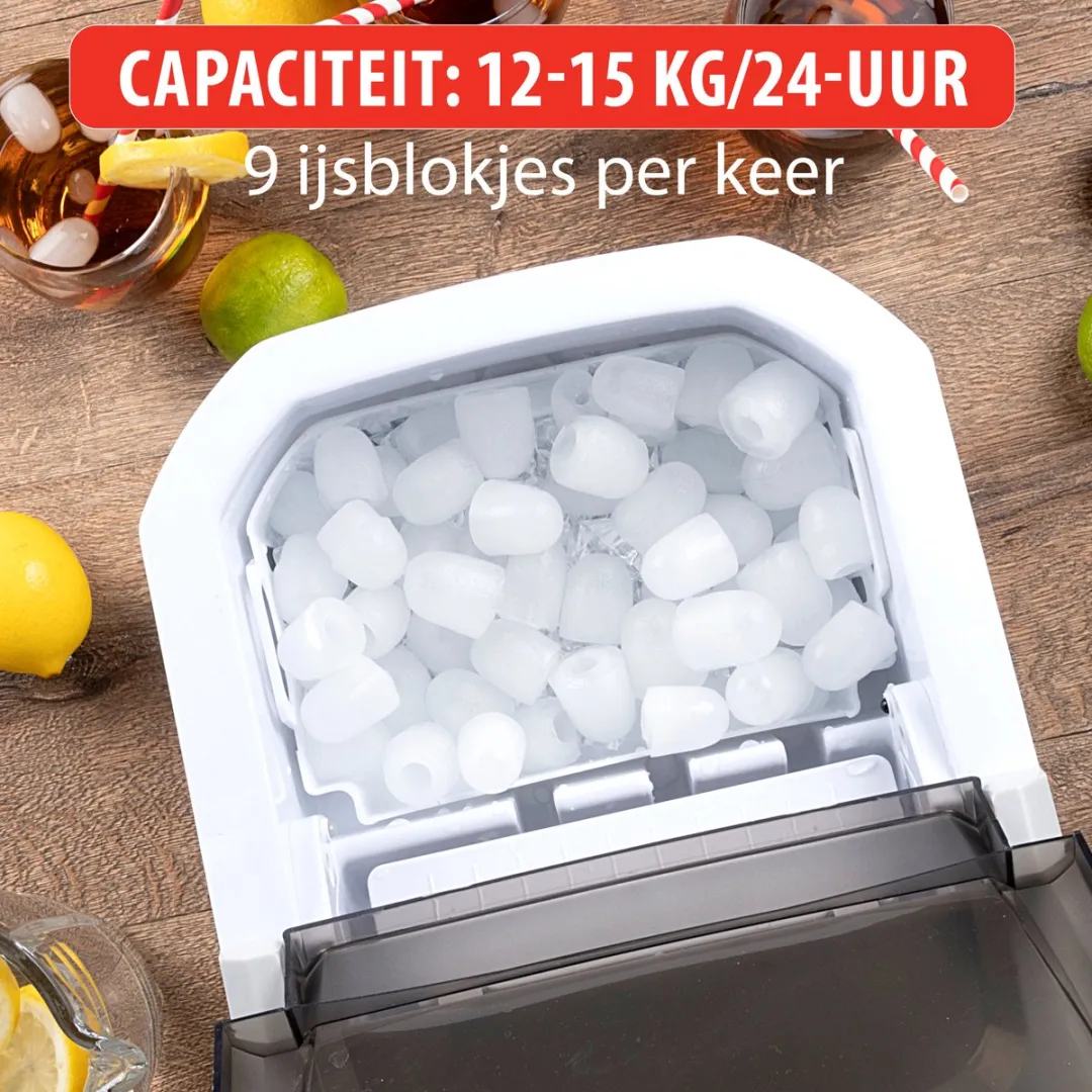 Alpina Ijsblokjesmachine - 2 Formaten - 112W - Wit