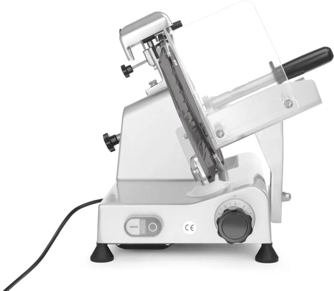 HENDI Keukenlijn 250 Snijmachine Vlees/Kaas - 150W - 25cm - Zilvergrijs