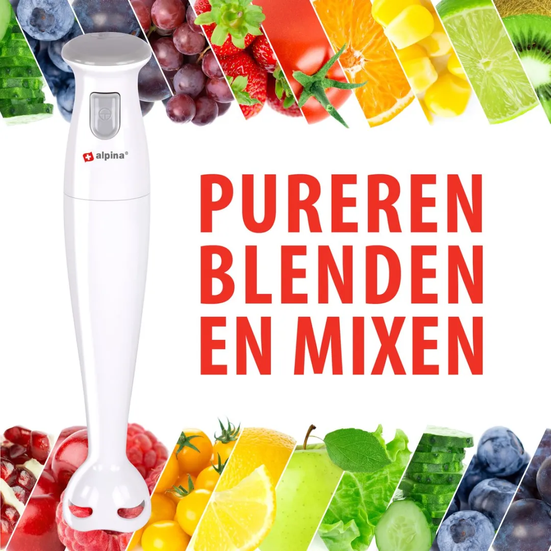 Alpina Staafmixer 150W - Roestvrijstaal