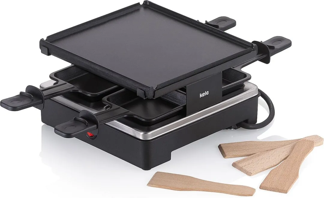 Kela Geneva Racletteplaat 600W - 4 Personen - KE 100482