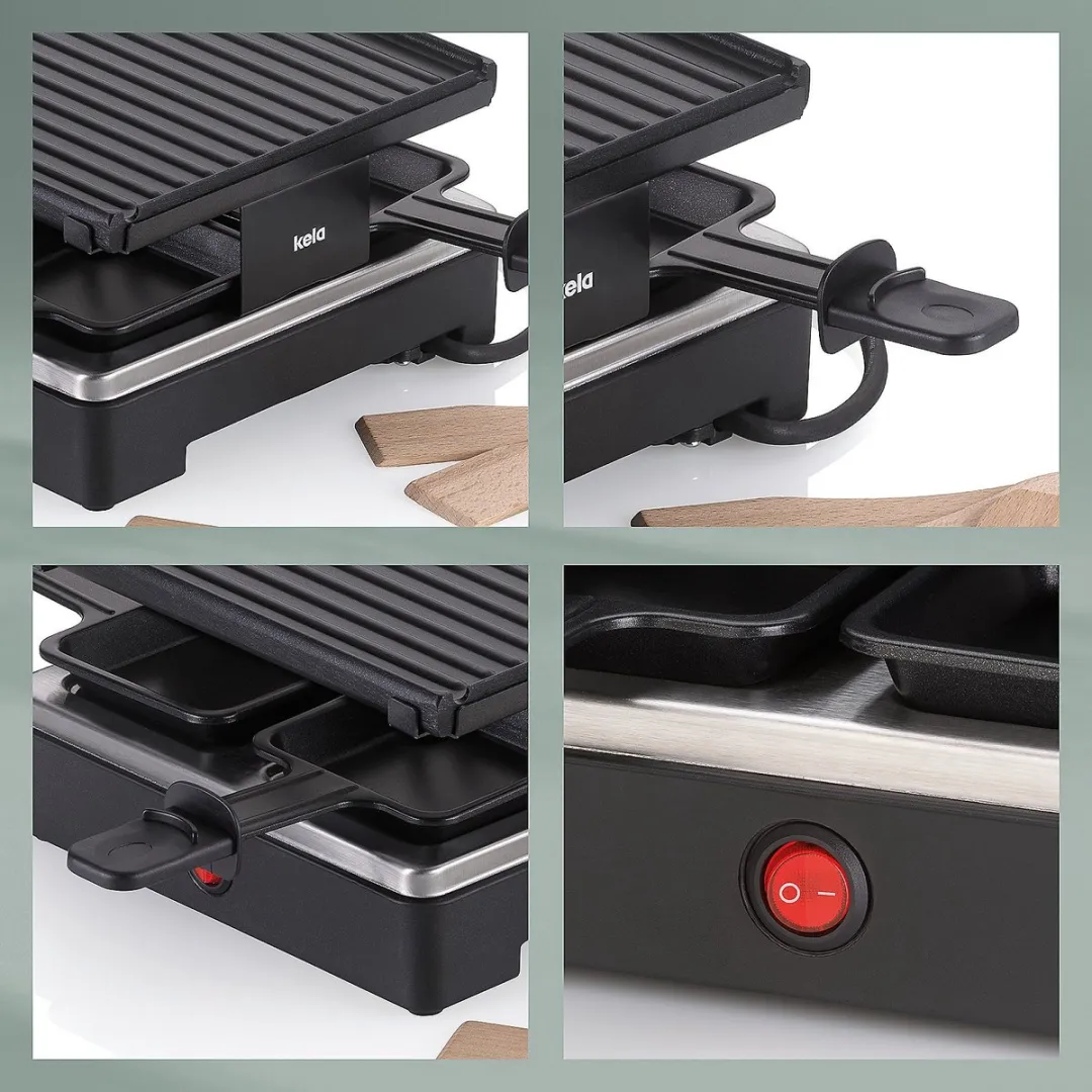 Kela Geneva Racletteplaat 600W - 4 Personen - KE 100482