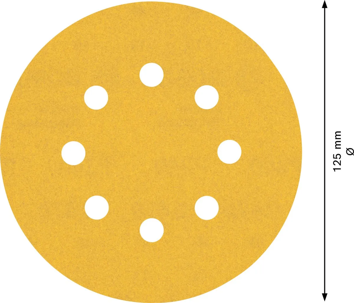 Bosch - 5-delige schuurbladenset 125 mm, 240