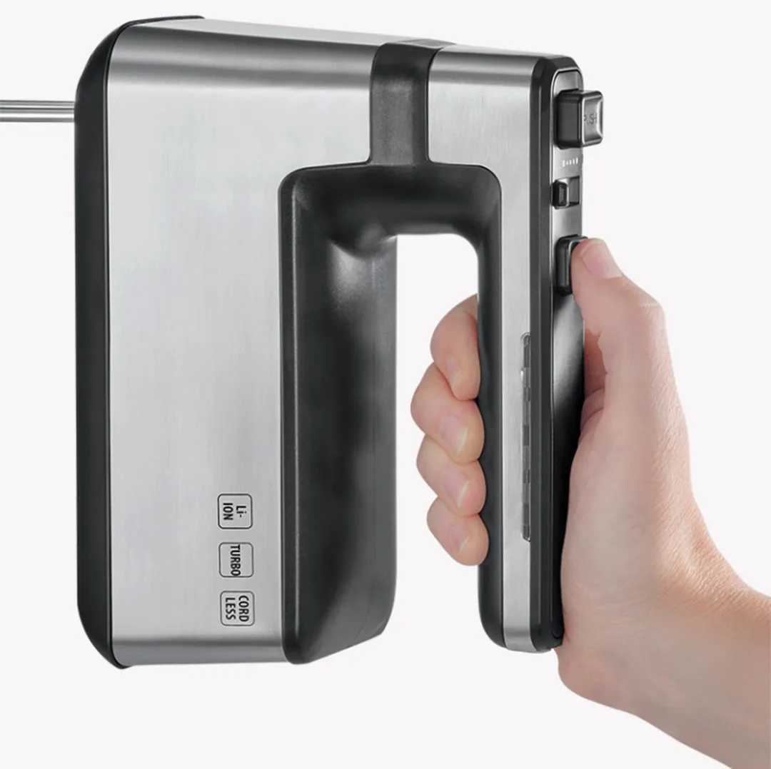 Severin HM 3843 Handmixer draadloos 100W - Zwart/RVS - afbeelding 6 van 6