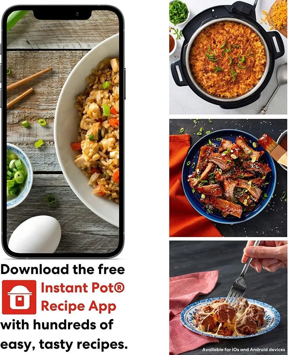 Instant Pot Pro 7,6L multicooker 10-in-1 - snelkookpan - pressure cooker - rijstkoker - slowcooker -  stomer - sous-vide