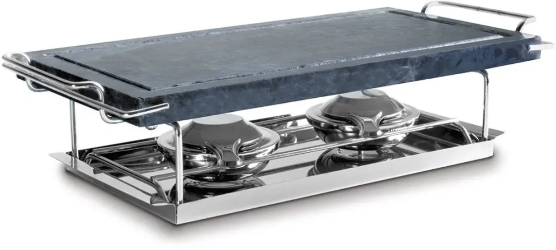 Ibili Steengrill - 6 Personen - Antraciet/Zilver
