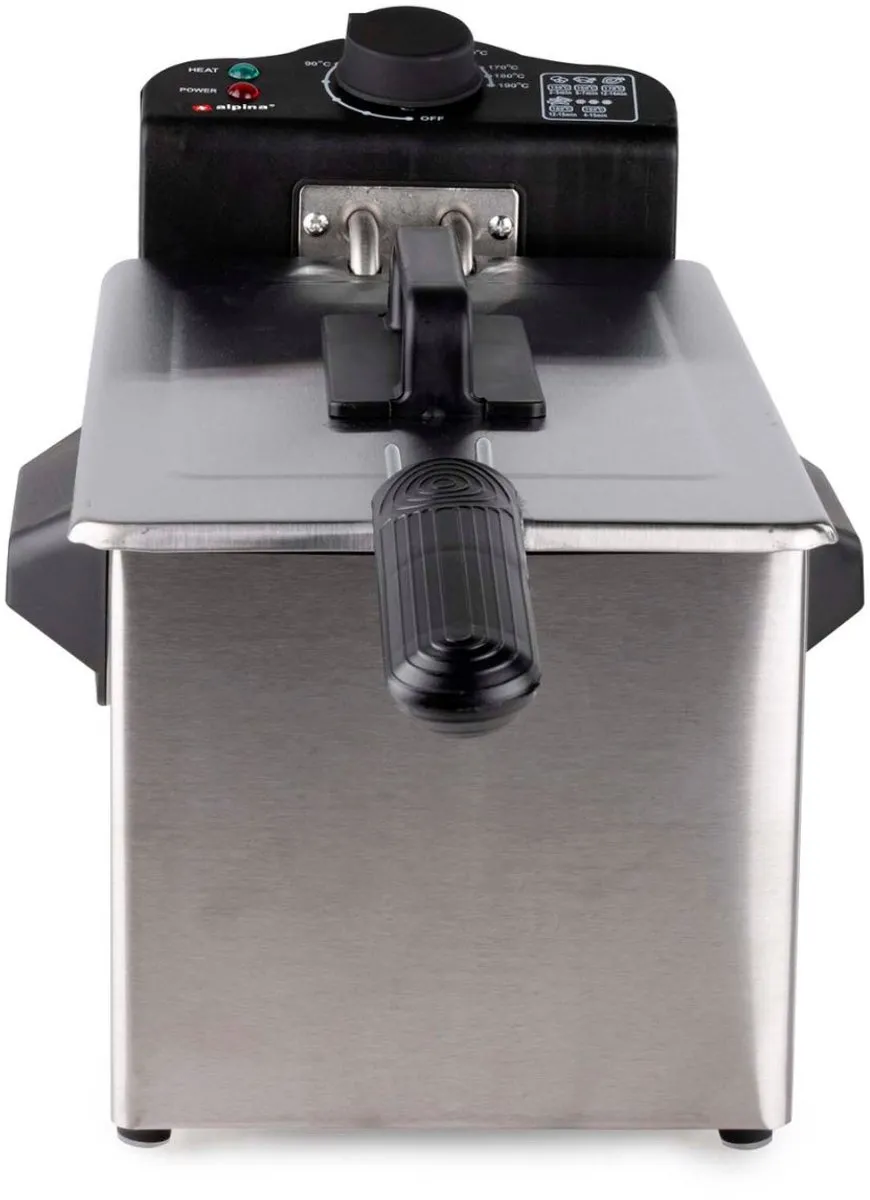 Alpina Frituurpan 3L - 2000W - Zilver - afbeelding 6 van 6