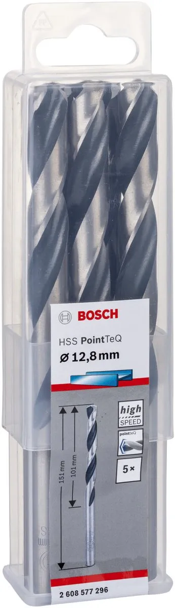 Bosch HSS PointTeQ DIN 338 12.8x101mm - 5 Stuks
