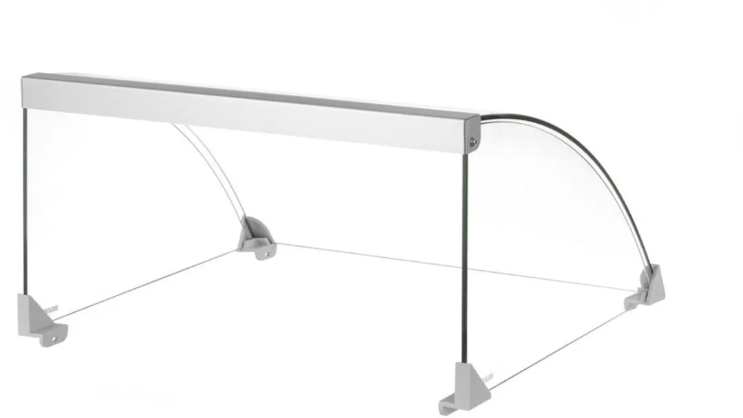 HENDI Glazen Afdekking Worstenroller Grill 268612 - RVS