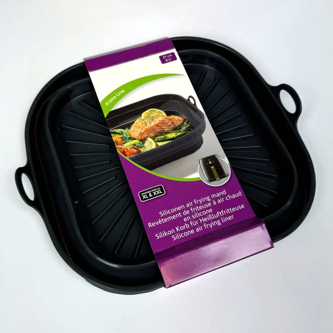 Patisse Siliconen Airfryer Mand XXL 21cm - 10318 - Zwart