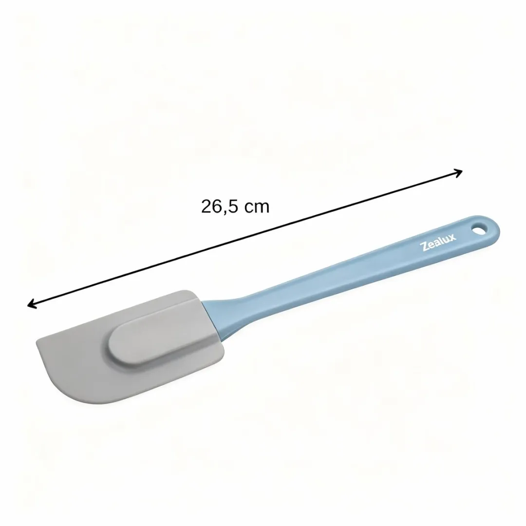 Zenker 43917 Siliconen Spatel 26,5x5cm - Blauw/Grijs